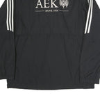 ADIDAS Mens Black & White Zip Jacket M Polyester Blend Sports Casual