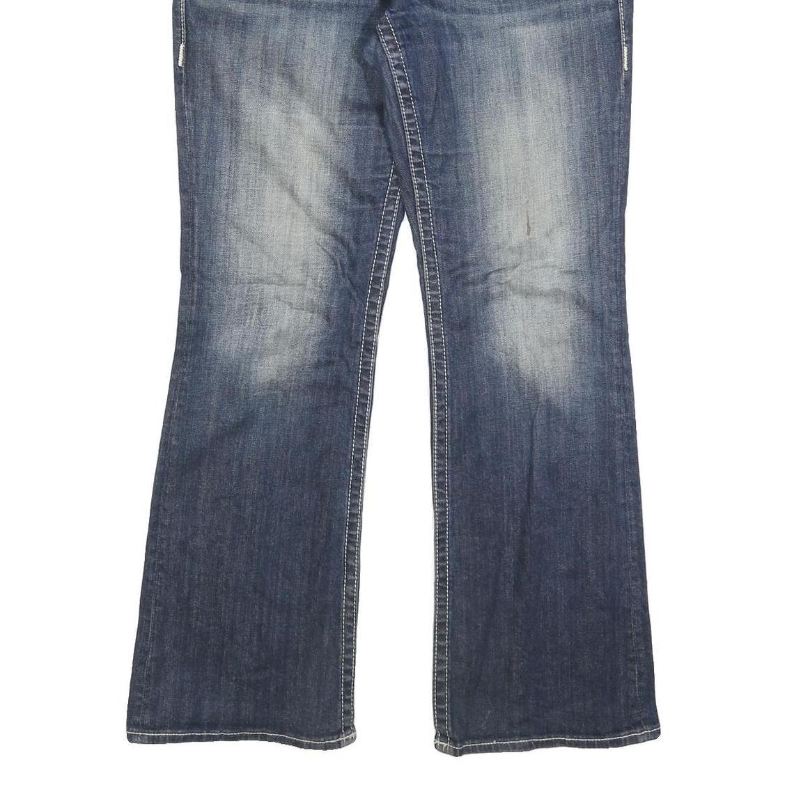 VIGOSS Womens Denim Blue Regular Bootcut Jeans Cotton Blend W32 L32 Classic