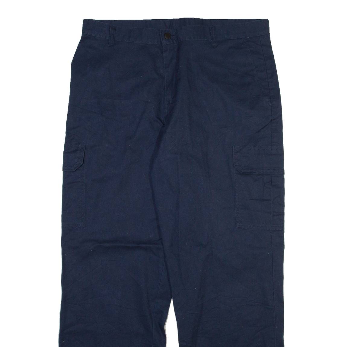 DICKIES Cargo Mens Trousers Blue Relaxed Straight W36 L31