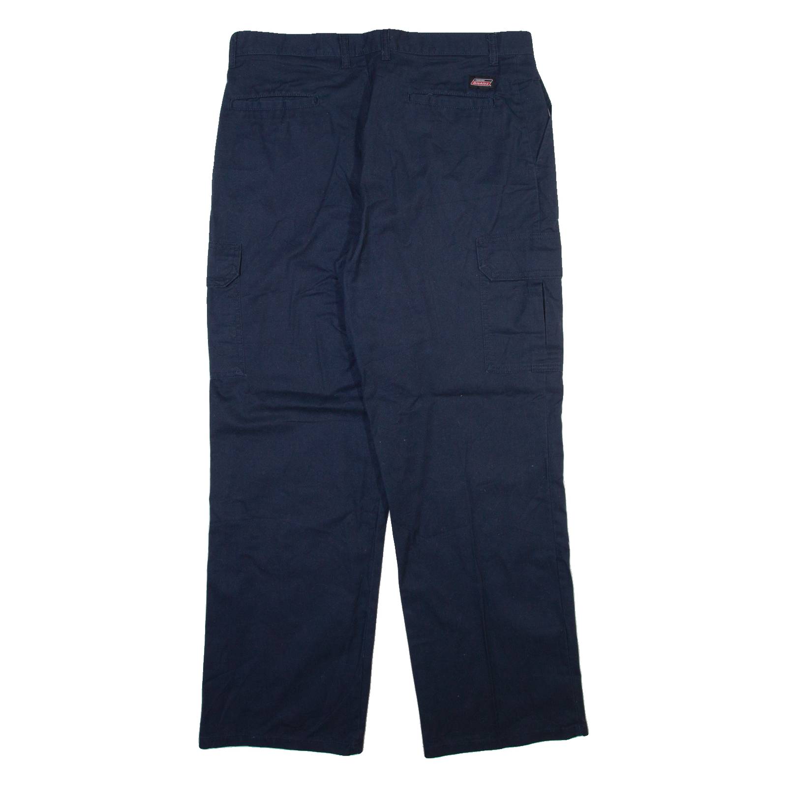 DICKIES Cargo Mens Trousers Blue Relaxed Straight W36 L31