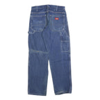 DICKIES Mens Relaxed Blue Denim Jeans W31 L30 Zip Pockets Casual Workwear
