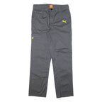 PUMA Womens Trousers Grey Regular Straight W30 L30