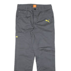 PUMA Womens Trousers Grey Regular Straight W30 L30