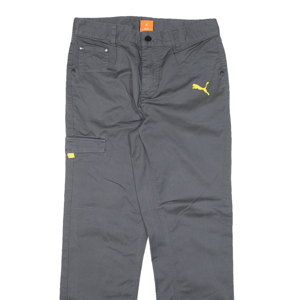 PUMA Womens Trousers Grey Regular Straight W30 L30