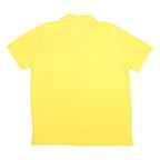KAPPA Mens Yellow Polo Shirt Cotton Blend Short Sleeve Plain L Classic Fit