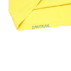 KAPPA Mens Yellow Polo Shirt Cotton Blend Short Sleeve Plain L Classic Fit