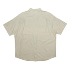 WRANGLER Mens Beige Cotton Blend Shirt XL Button Pocket Casual Summer
