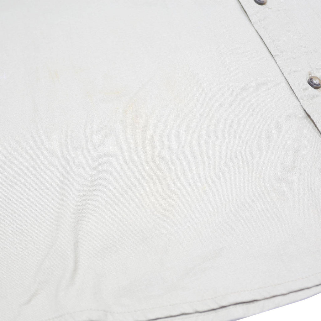 WRANGLER Mens Beige Cotton Blend Shirt XL Button Pocket Casual Summer