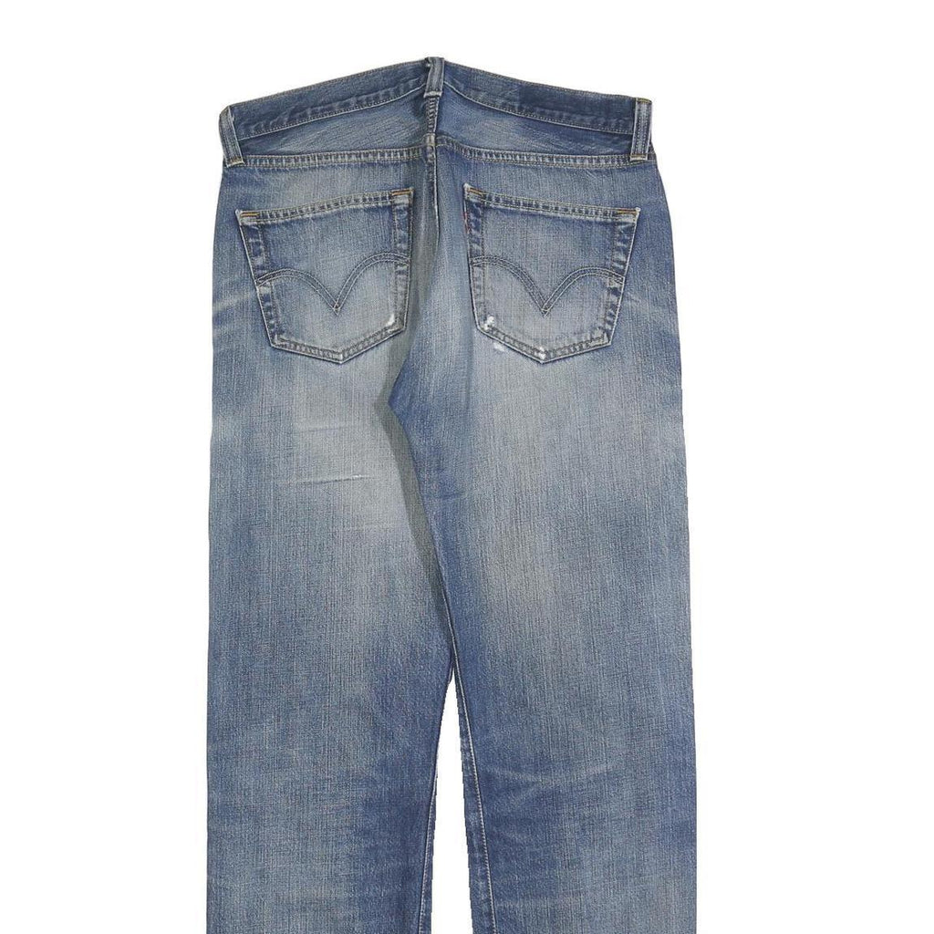 LEVI'S 501 Mens Jeans Blue Regular Straight Denim Medium W33 L34 Classic Fit