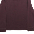 NAUTICA Mens Maroon 1/4 Zip Sweatshirt S Cotton Blend Casual Pullover