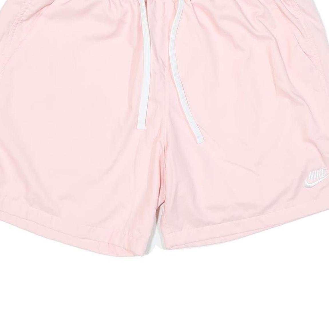 NIKE Mens Shorts Pink Casual M W28 Lightweight Polyester Blend Drawstring