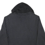 CHAMPION Mens Black All Over Logo Print Pullover Hoodie M Sweatshirt