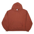GYMSHARK Womens Rust Orange Hoodie L Cotton Blend Pullover Casual Gym Wear