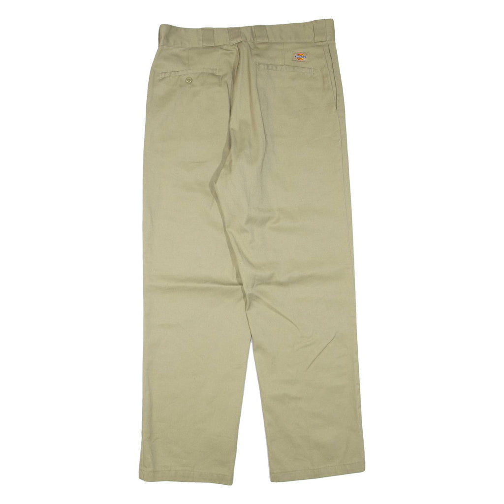 DICKIES Mens Trousers Beige Regular Straight W34 L32