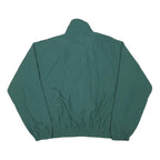 AMANATI Mens Green Purple Zip Jacket M Polyester Blend Plain Casual Lightweight