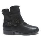 UGG Lidell Womens Black Leather Ankle Boots UK 4.5 Comfortable Stylish