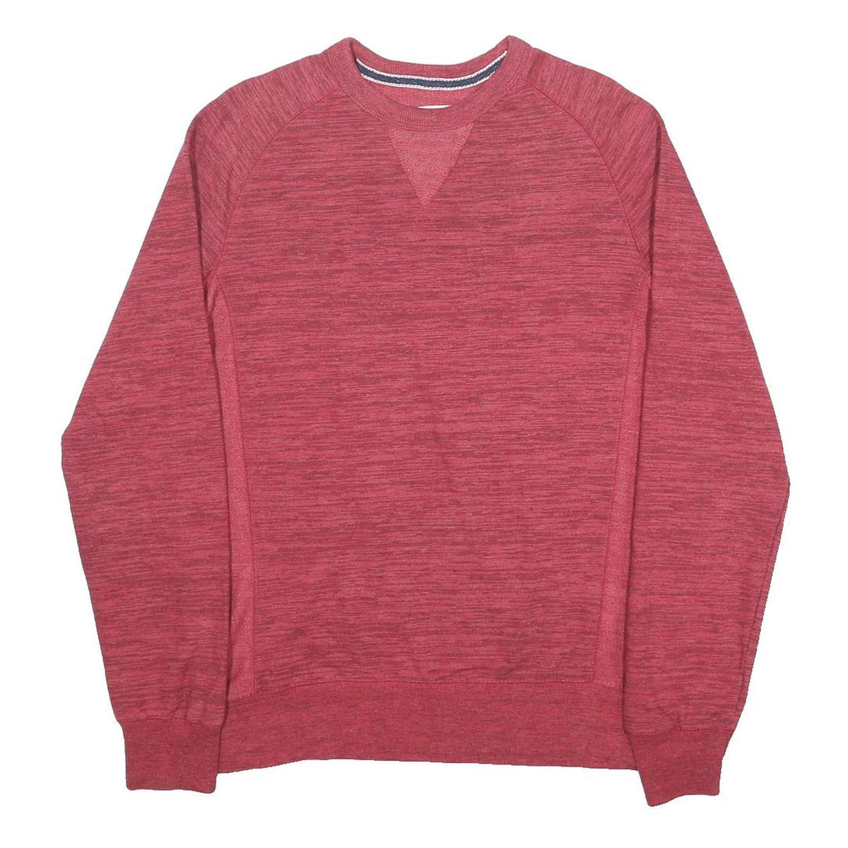 CHAMPION Mens Red Cotton Blend Crew Neck S Sweatshirt Classic Logo Pullover