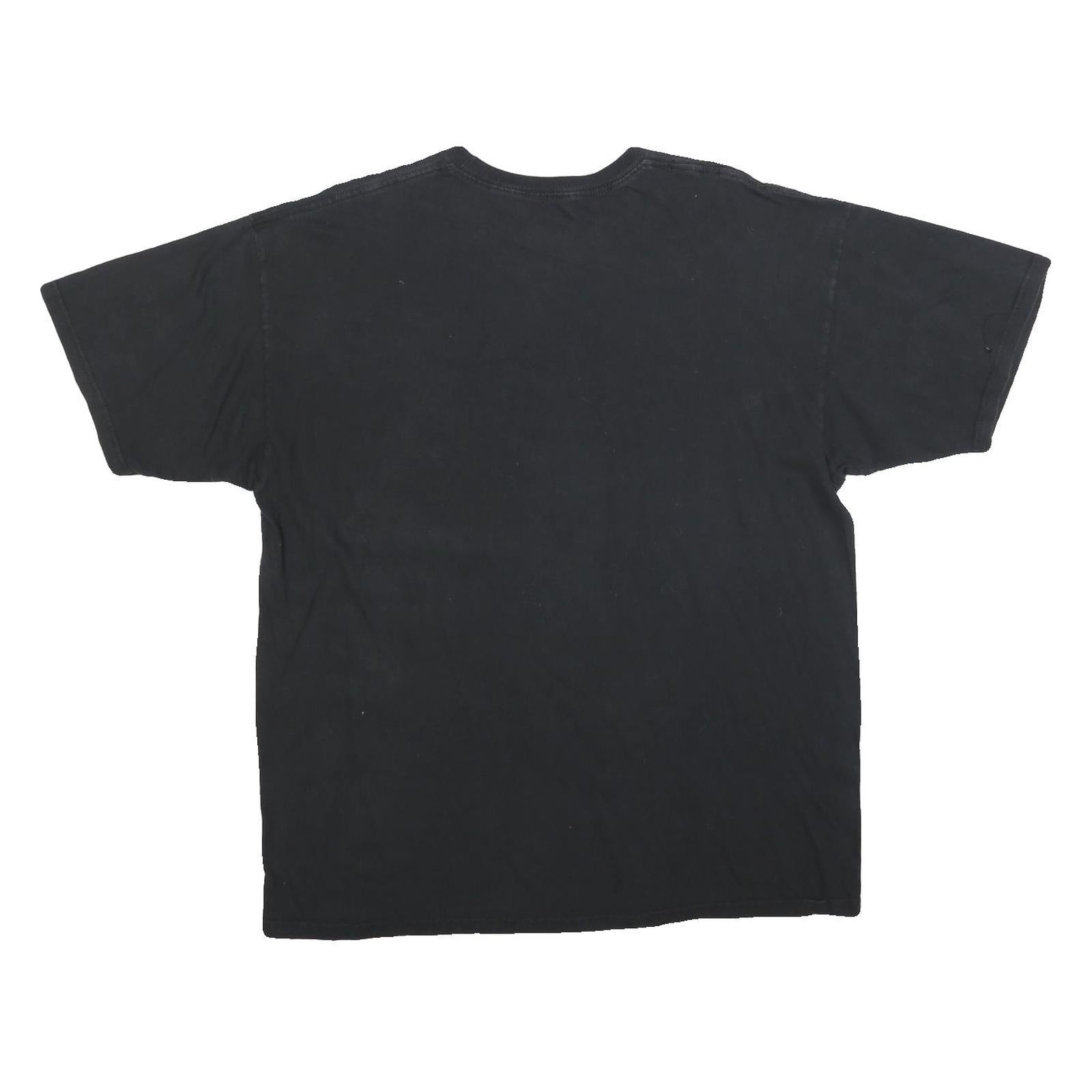 HARD ROCK CAFE Mens Black XL Graphic T-Shirt Short Sleeve Crew Neck Houston
