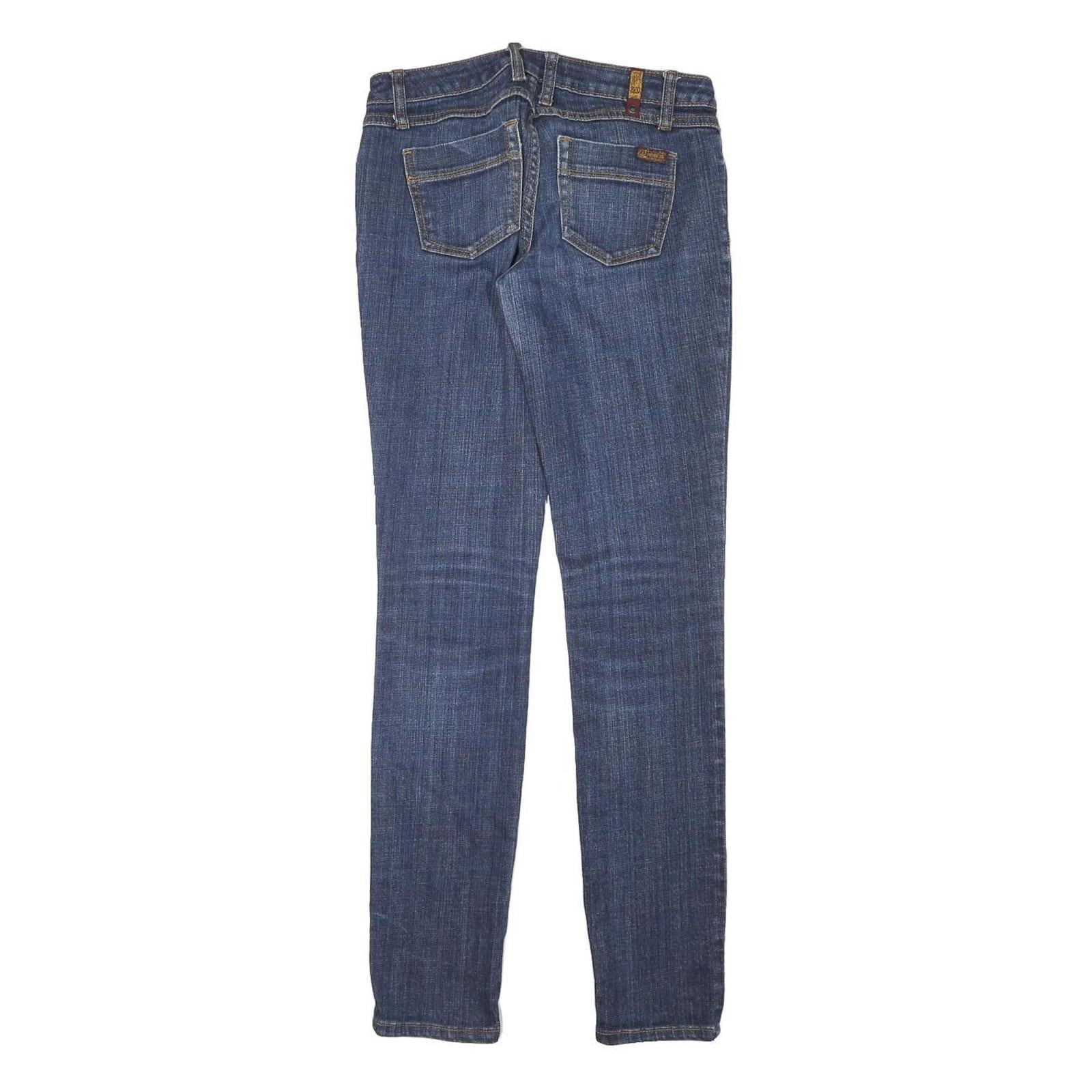 ZD Womens Jeans Blue Slim Skinny Denim Medium W27 L31 Cotton Blend Zip