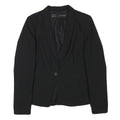 ZARA BASIC Womens Black Classic Jacket M Polyester Blend Button Plain Stylish