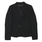 ZARA BASIC Womens Black Classic Jacket M Polyester Blend Button Plain Stylish