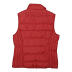 NAPAPIJRI Womens Red Sleeveless Quilted Jacket M Polyester Blend Zip Puffer Vest