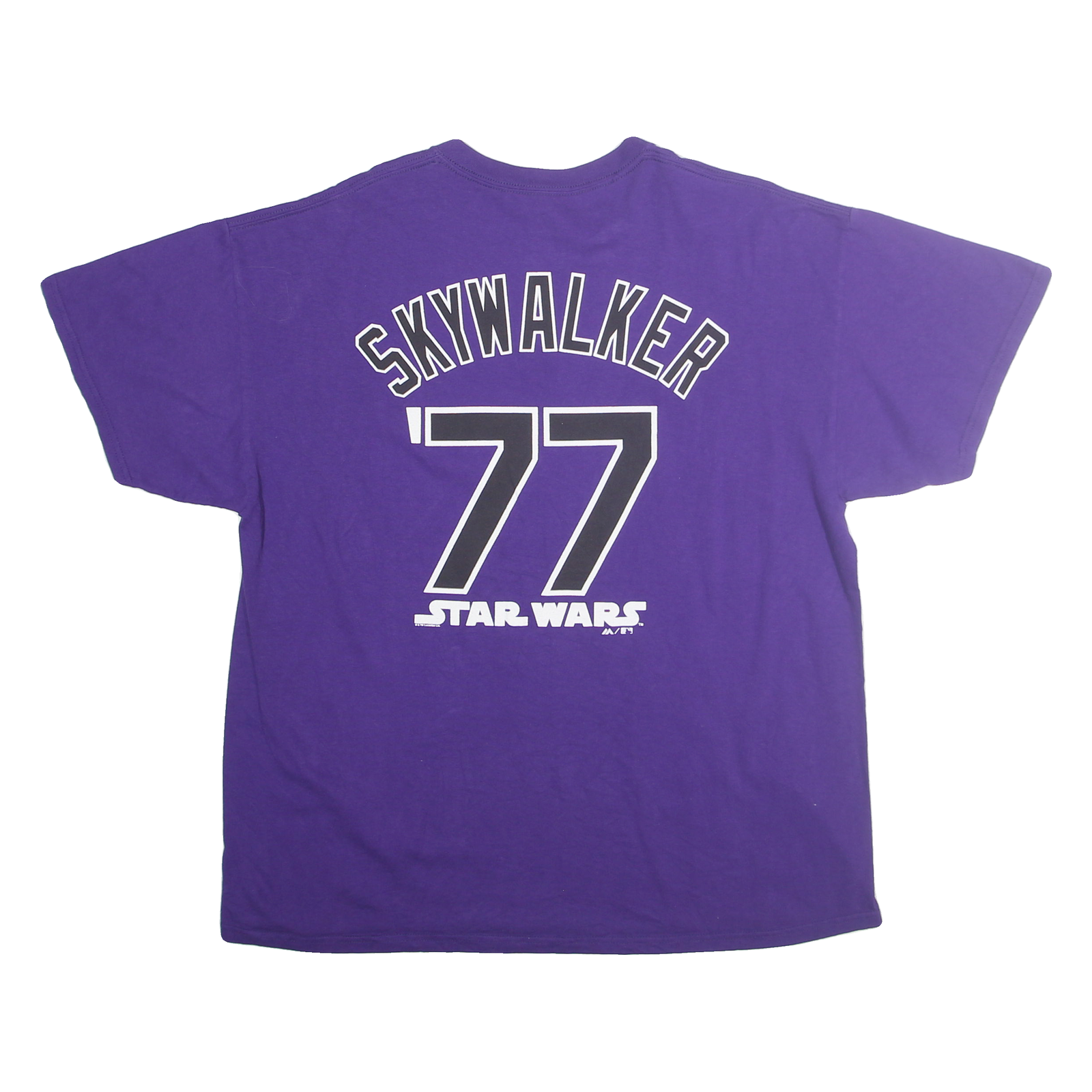 MAJESTIC Mens Purple Colorado Graphic T-Shirt XL Short Sleeve Crew Neck Star