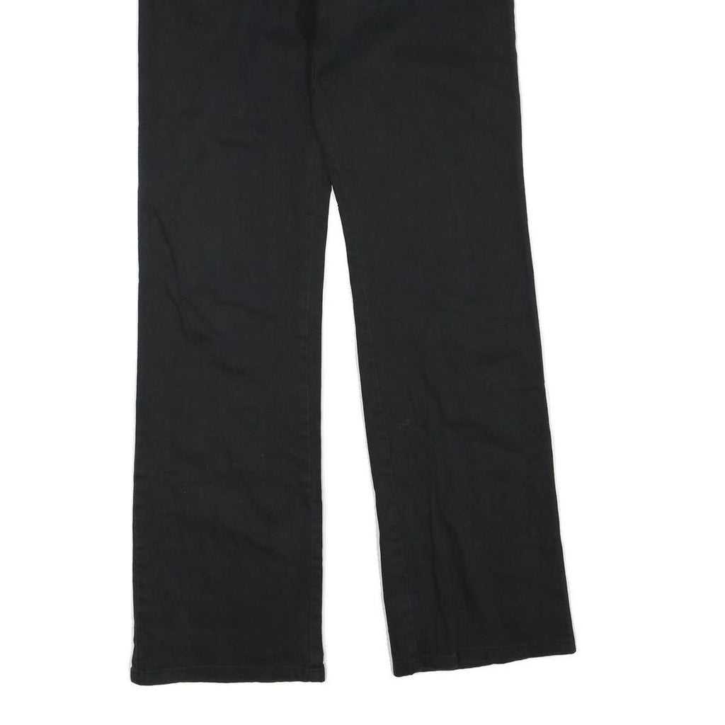 DICKIES Womens Cotton Blend Black Regular Straight Trousers W30 L32 Workwear