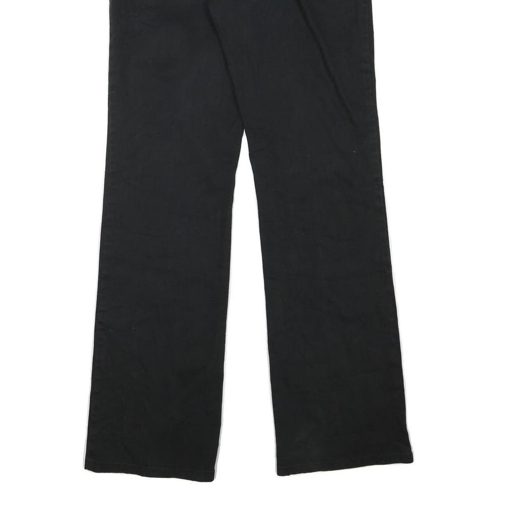 DICKIES Womens Cotton Blend Black Regular Straight Trousers W30 L32 Workwear