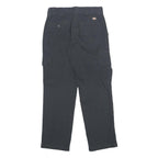 DICKIES Mens Cotton Blend Black Regular Fit Straight Leg Trousers W30 L30