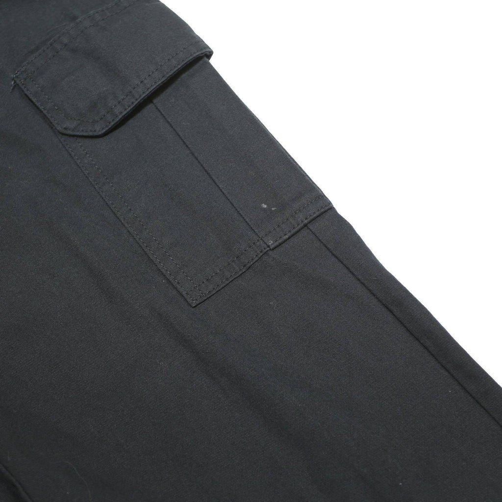 DICKIES Mens Cotton Blend Black Regular Fit Straight Leg Trousers W30 L30