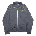 LOTTO Mens Grey Jacket XL Polyester Zip Sportswear Casual Lightweight