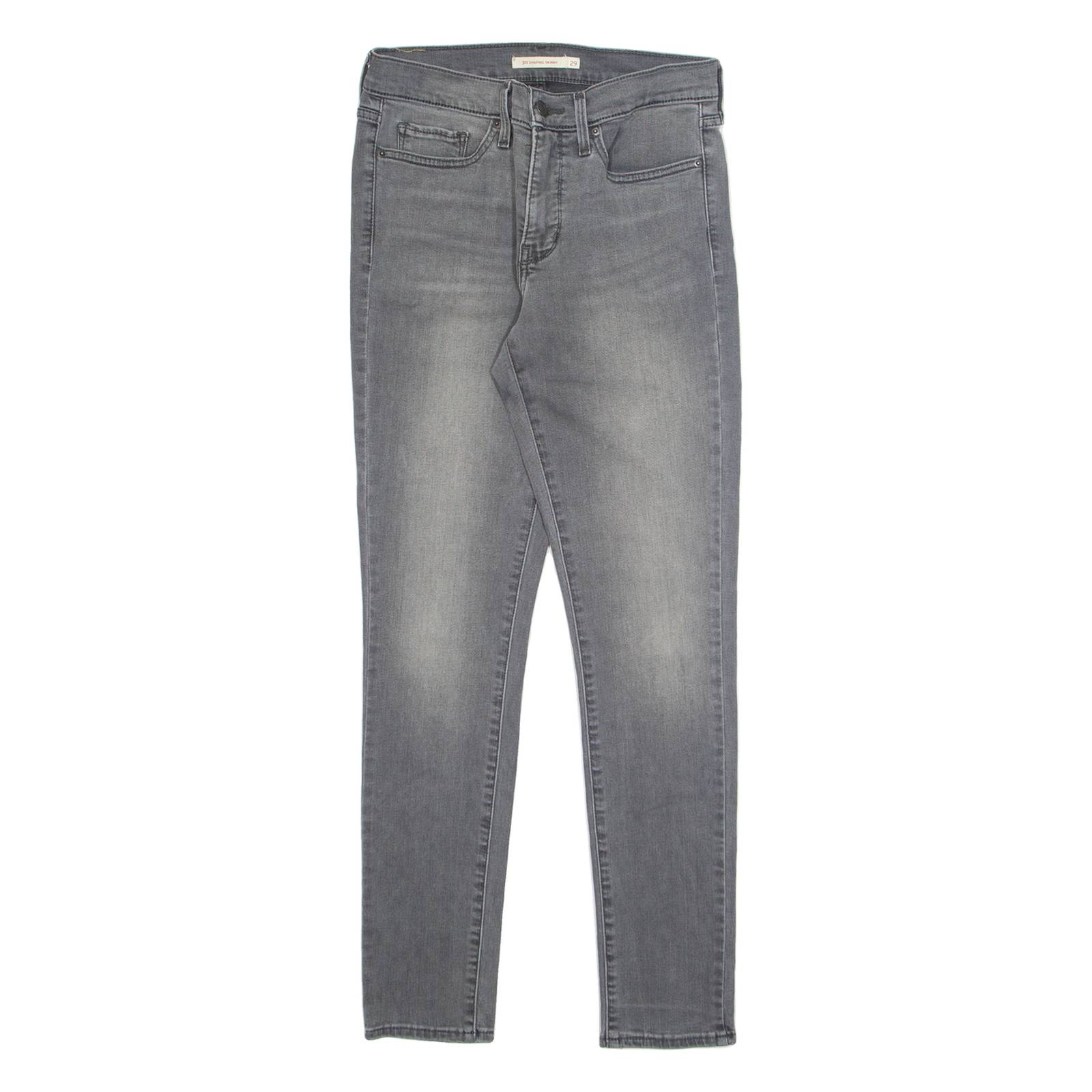 LEVI'S Womens Jeans Grey Regular Skinny W29 L29