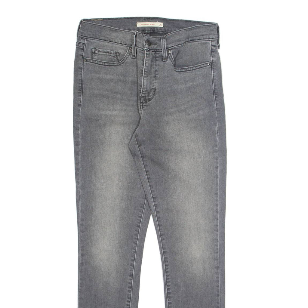 LEVI'S Womens Jeans Grey Regular Skinny W29 L29
