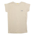 WRANGLER Womens Cream S Short Sleeve Crew Neck Classic Cotton Blend T-Shirt