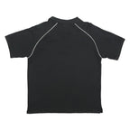 NIKE Mens Black Short Sleeve Plain Polo Shirt L Cotton Blend Sports Performance