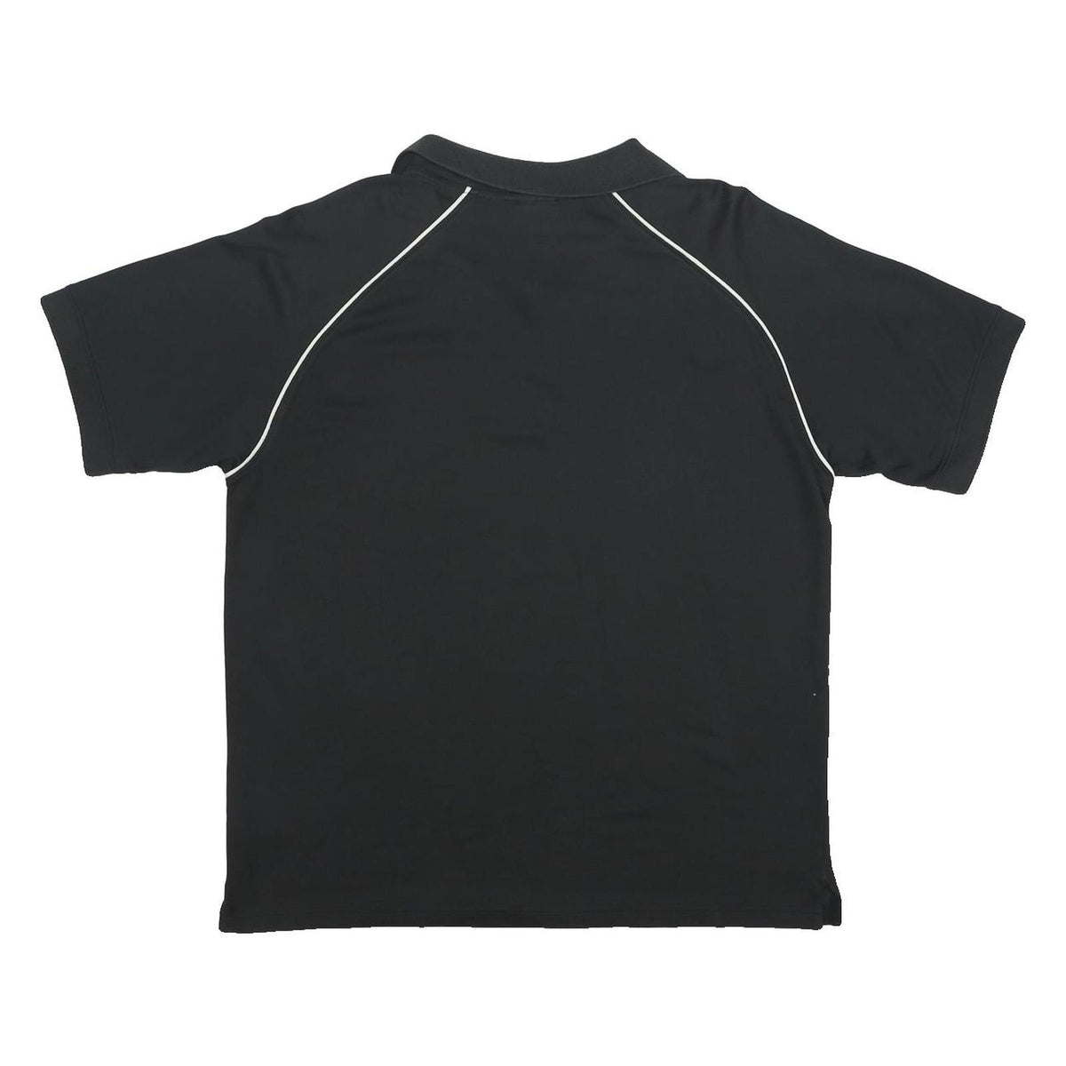 NIKE Mens Black Short Sleeve Plain Polo Shirt L Cotton Blend Sports Performance