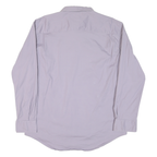 TOMMY HILFIGER Mens Purple Casual Shirt 2XL Cotton Blend Long Sleeve Button