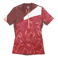 DECATHLON Mens Burgundy & Pink Graphic T-Shirt XS Short Sleeve Crew Neck Sports