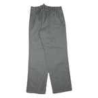 Mens Grey Cotton Blend Relaxed Fit Button Closure Trousers W31 L32 Casual