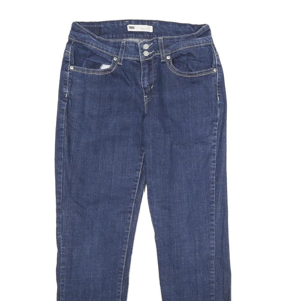 LEVI'S 529 Curvy Skinny Womens Jeans Blue Slim Denim Raw W31 L29 Classic Fit