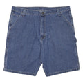WRANGLER Mens Denim Blue Carpenter Shorts XL W38 Cotton Blend Workwear Pockets
