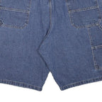 WRANGLER Mens Denim Blue Carpenter Shorts XL W38 Cotton Blend Workwear Pockets