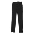 EMPORIO ARMANI Womens Black Slim Skinny Denim Light W27 L32 Stylish Zip Jeans