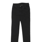 EMPORIO ARMANI Womens Black Slim Skinny Denim Light W27 L32 Stylish Zip Jeans