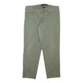 CALVIN KLEIN JEANS Womens Slim Fit Olive Green Cotton Blend Trousers W31 L25