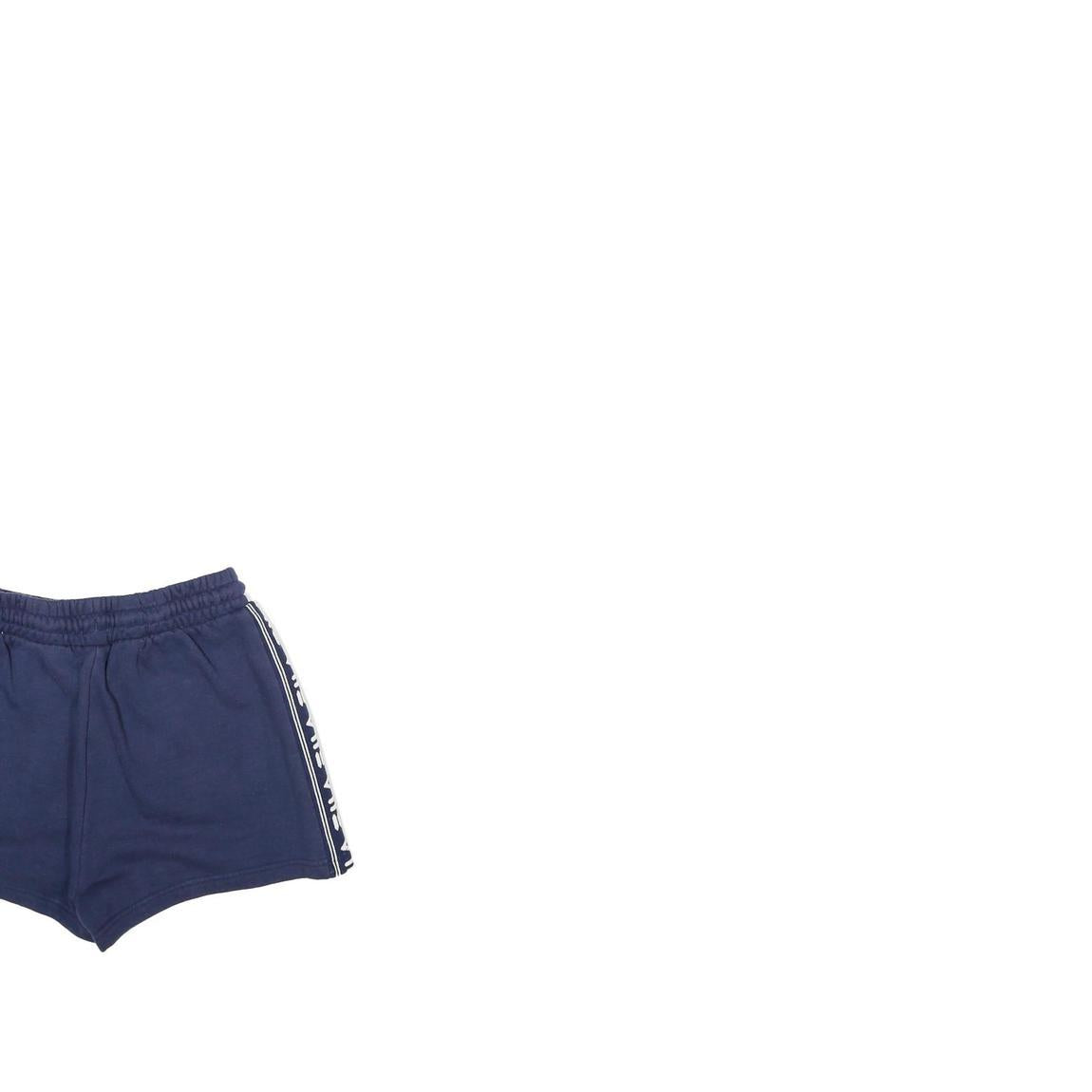 FILA Womens Shorts Navy Blue Casual S W26 Logo Tape Sportswear