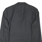 TED BAKER Mens Black Wool Blend Tailored Jacket S Woven Button Closure Slim Fit