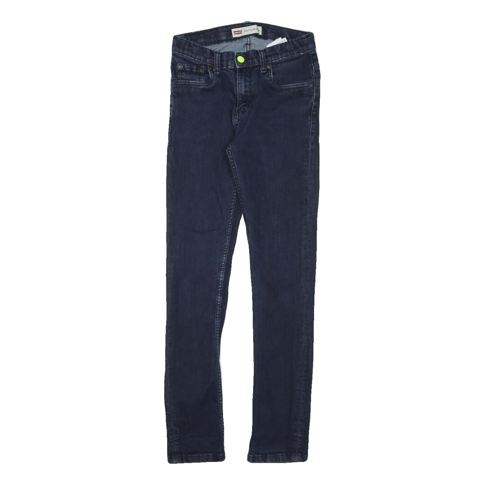 LEVI'S 512 Tapered Mens Jeans Blue Slim Denim Dark W26 L29 Slim Fit Zip