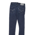 LEVI'S 512 Tapered Mens Jeans Blue Slim Denim Dark W26 L29 Slim Fit Zip